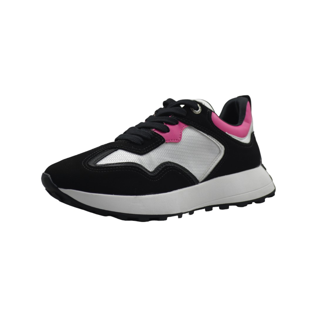 Articulo 2006<br>ZAPATILLA URBANA – VIA MARTE – 36/40<br>Color 01089 NEGRO / FUCSIA <br> <span class='titulo_secundario' style='background-color:white;color:black;margin-top:7px; margin-bottom:0px;font-size:20px;'>Precio del Par</span>