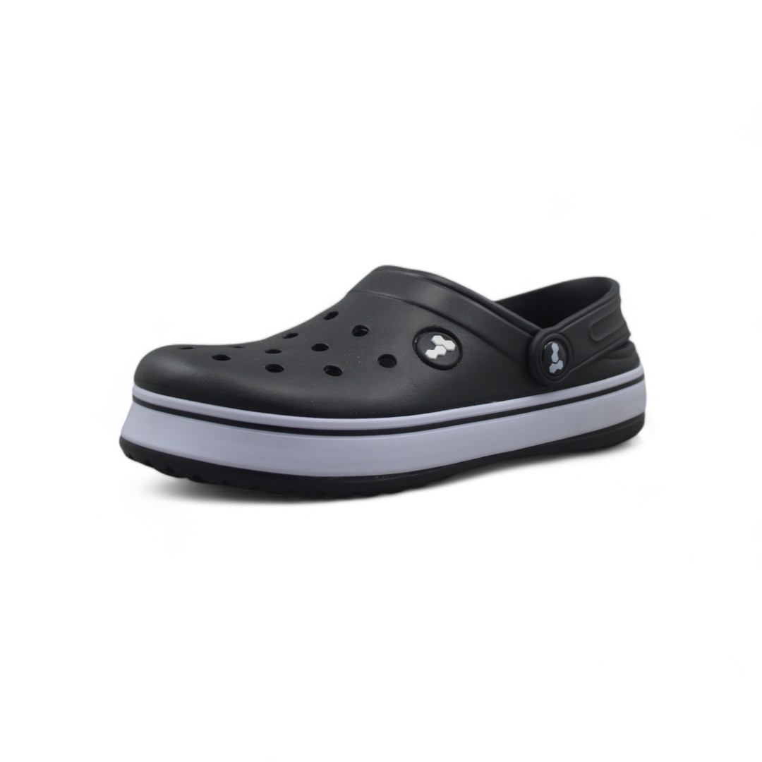 Articulo 393<br>CROCS CON BANDA – HARENA – 35/40 <br>Color 001 NEGRO <br> <span class='titulo_secundario' style='background-color:white;color:black;margin-top:7px; margin-bottom:0px;font-size:20px;'>Precio del Par</span>