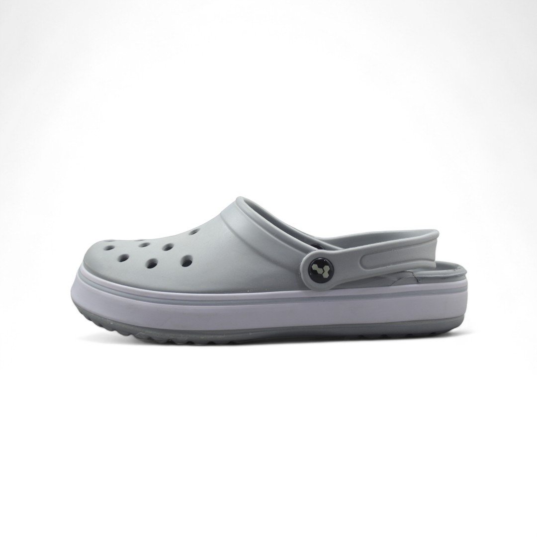 Articulo 397<br>CROCS CON BANDA – HARENA – 39/44 <br>Color 015 GRIS <br> <span class='titulo_secundario' style='background-color:white;color:black;margin-top:7px; margin-bottom:0px;font-size:20px;'>Precio del Par</span>