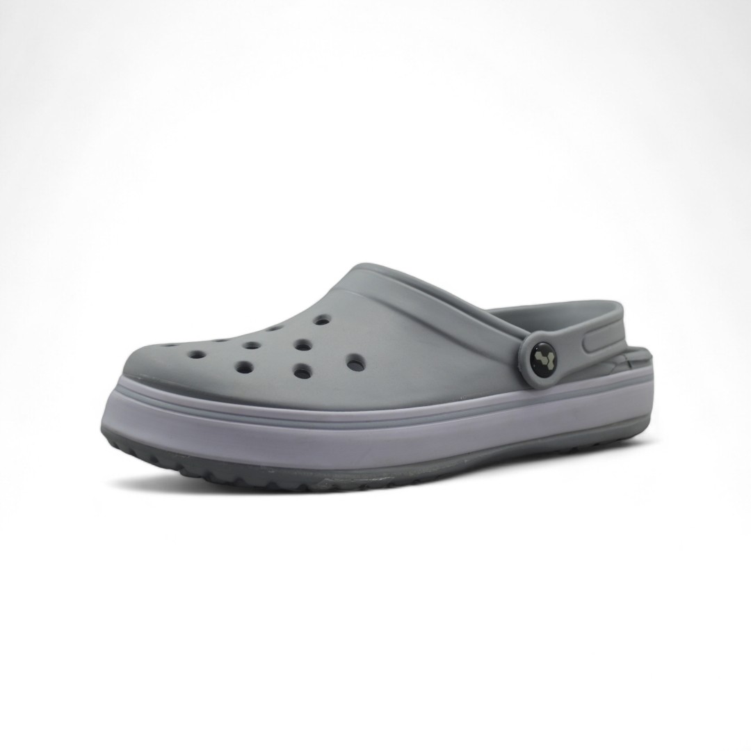 Articulo 397<br>CROCS CON BANDA – HARENA – 39/44 <br>Color 015 GRIS <br> <span class='titulo_secundario' style='background-color:white;color:black;margin-top:7px; margin-bottom:0px;font-size:20px;'>Precio del Par</span>