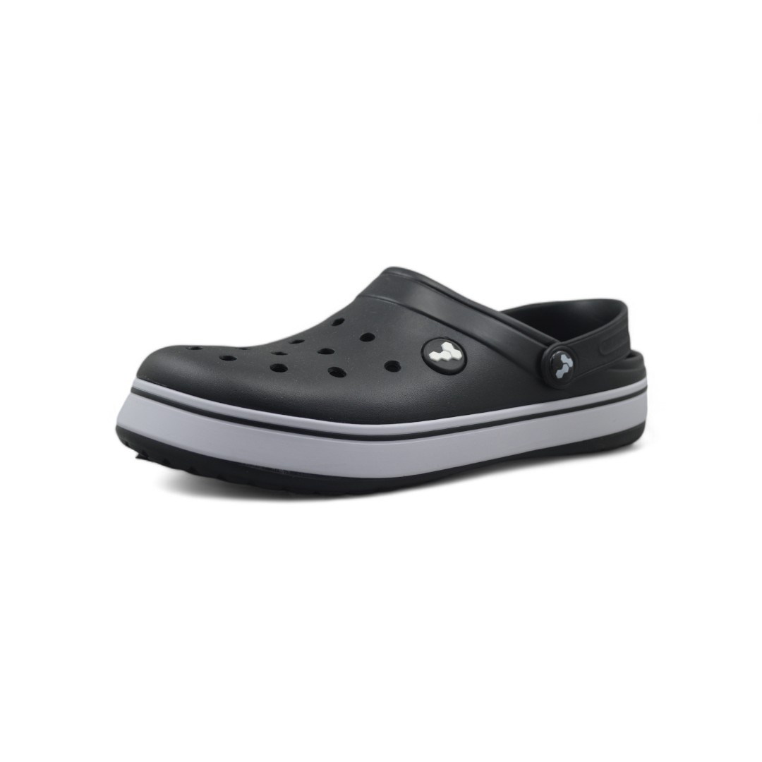 Articulo 397<br>CROCS CON BANDA – HARENA – 39/44 <br>Color 001 NEGRO <br> <span class='titulo_secundario' style='background-color:white;color:black;margin-top:7px; margin-bottom:0px;font-size:20px;'>Precio del Par</span>