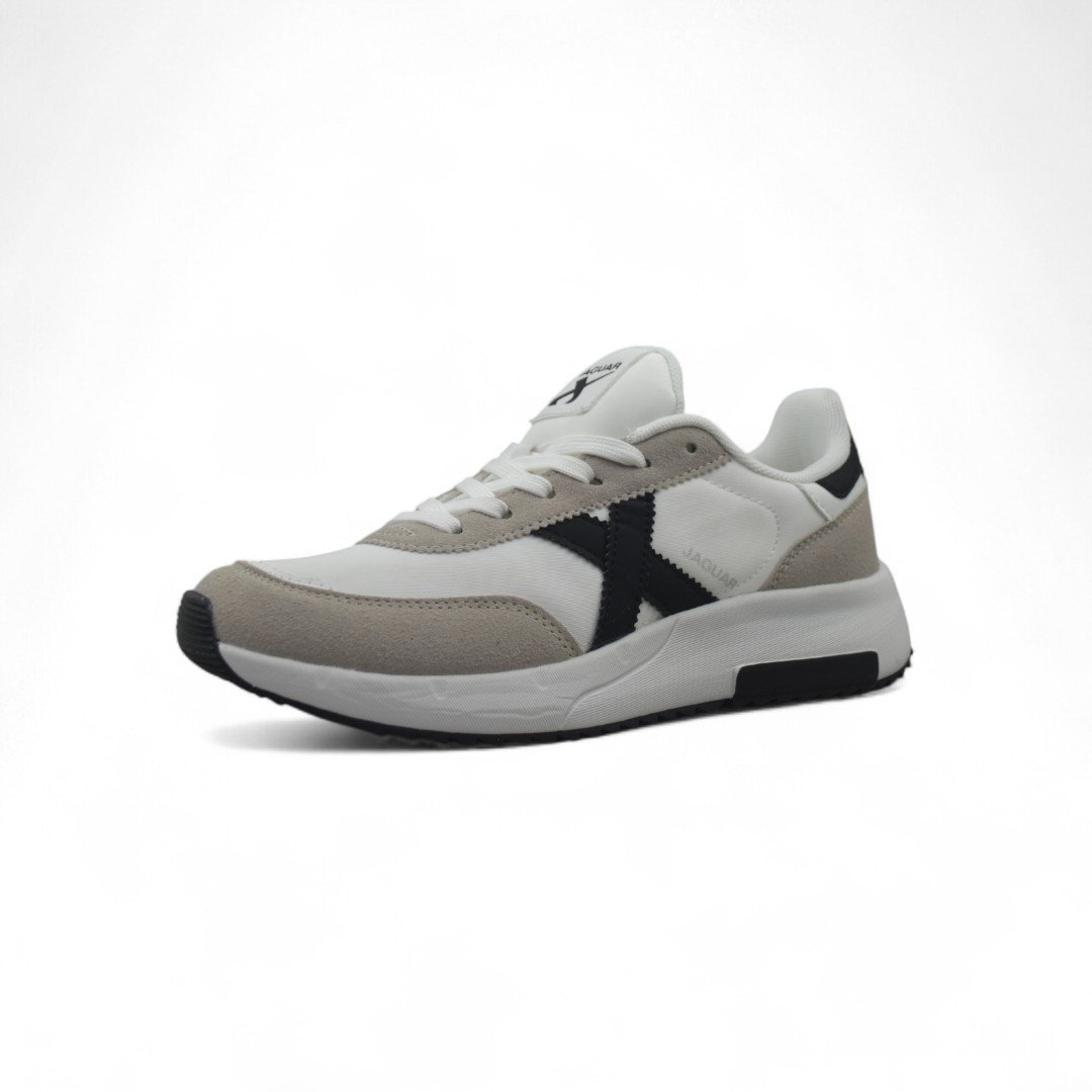  Articulo 2636<br>ZAPATILLA URBANA – JAGUAR – 35/40 <br>Color 165 BLANCO/NEGRO <br> <span class='titulo_secundario' style='background-color:white;color:black;margin-top:7px; margin-bottom:0px;font-size:20px;'>Precio del Par</span>
