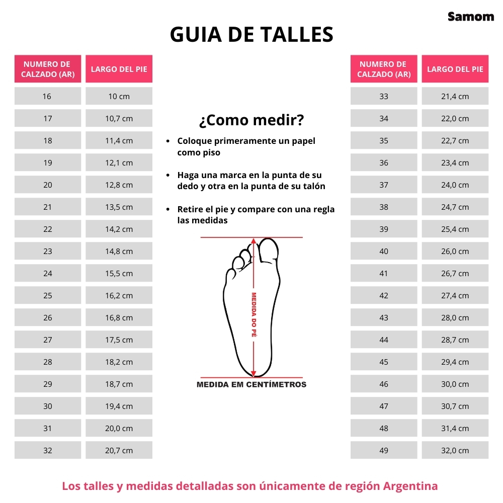 Guía de talles